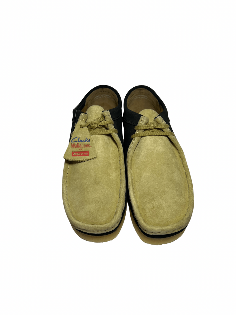 Supreme / Clarks 2 Tone Wallabee Black Size 8.5 – CURATEDSUPPLY.COM