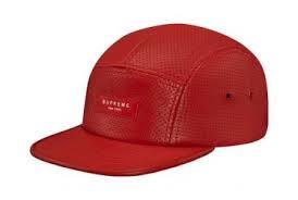 Supreme Perf Leather Camp Cap Red – CURATEDSUPPLY.COM