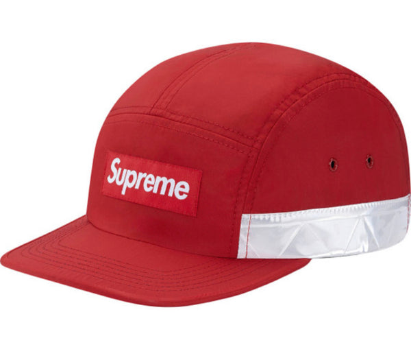 Supreme Reflective Stripe Camp Cap Red – CURATEDSUPPLY.COM