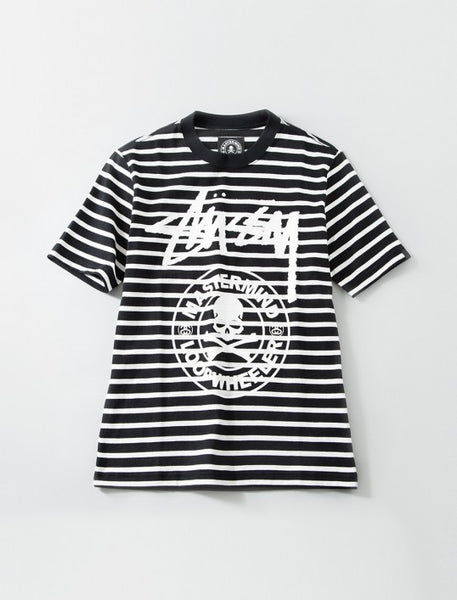 Stussy Mastermind Loopwheeler Stripe Tee Black/White